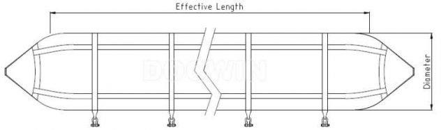 marine rubber airbag structure