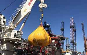 water-weight-bags-load-testing-crane-davit