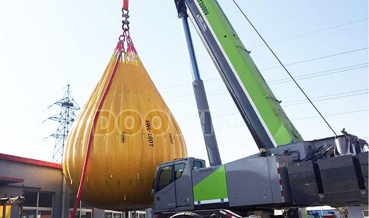 100ton crane load testing