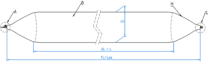 ship launching airbag specification