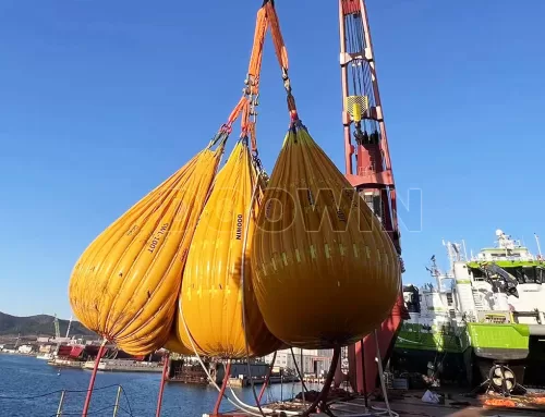 500Ton Offshore Crane Load Testing With Water Bags