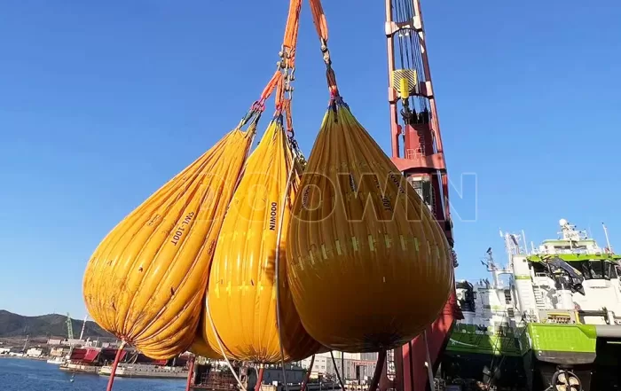 offshore load test with water bag